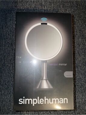 simplehuman Silver LED Rechargeable Sensor Mirror